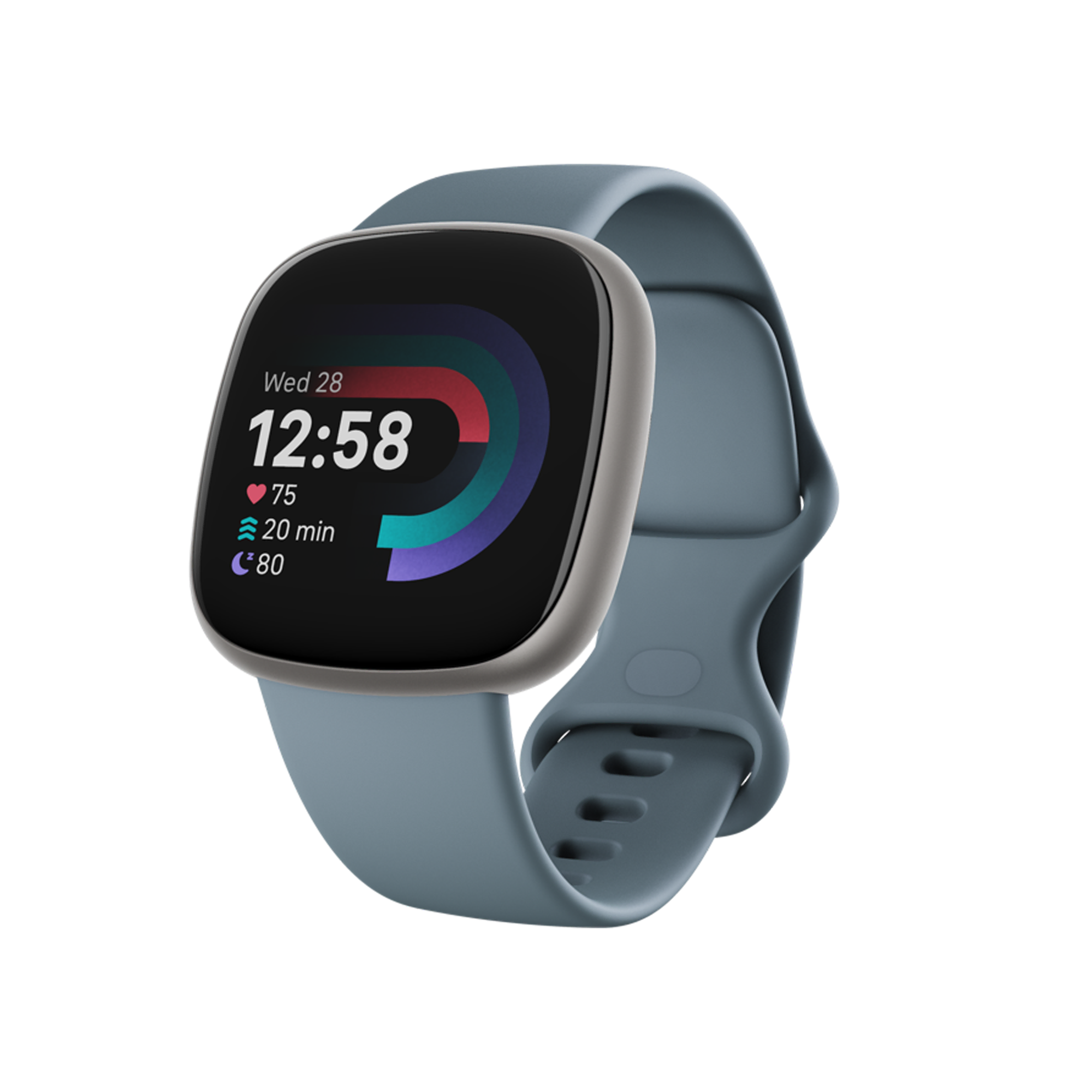 Fitbit Versa 4 Platinyum/Deniz Mavisi Akıllı Bileklik