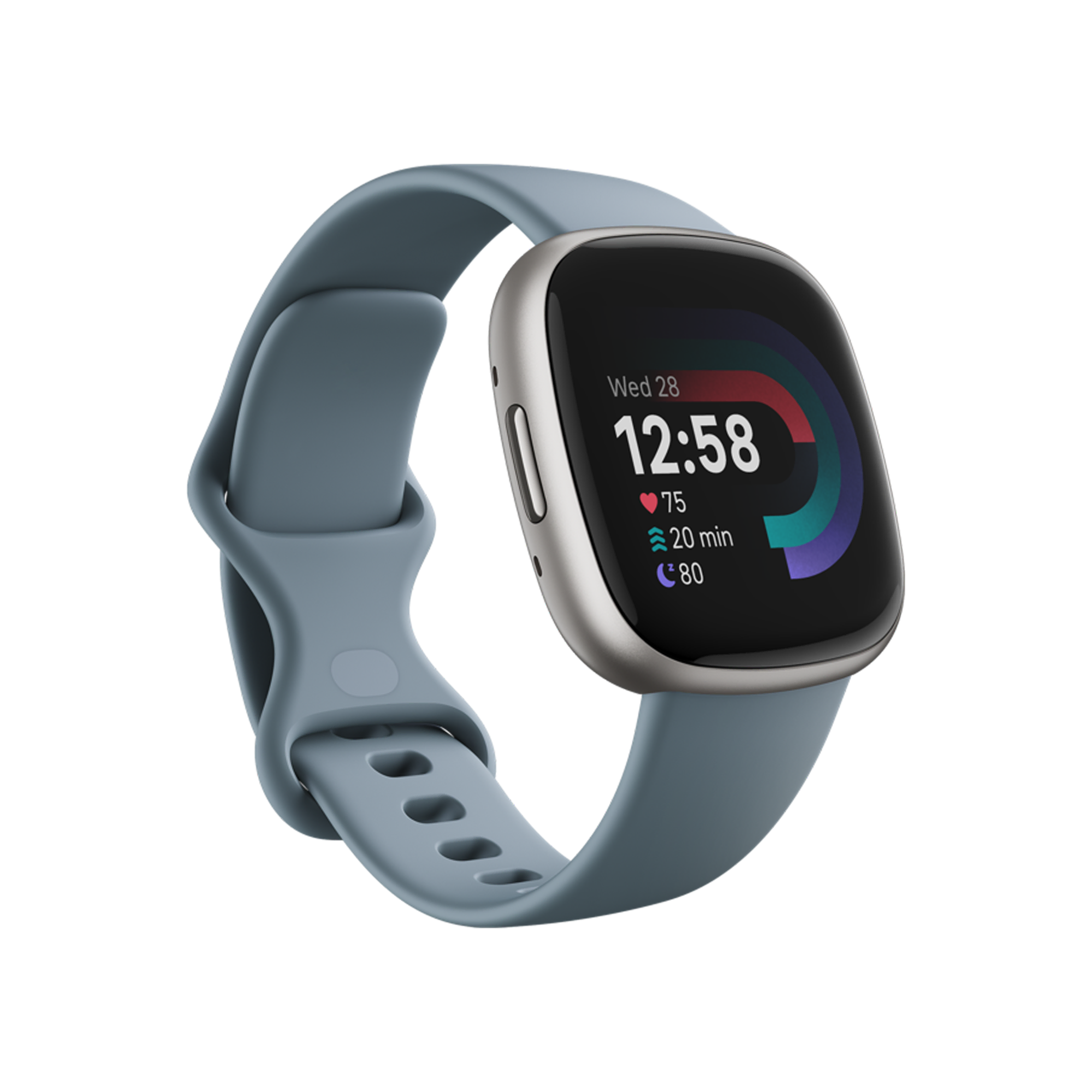 Fitbit Versa 4 Platinyum/Deniz Mavisi Akıllı Bileklik