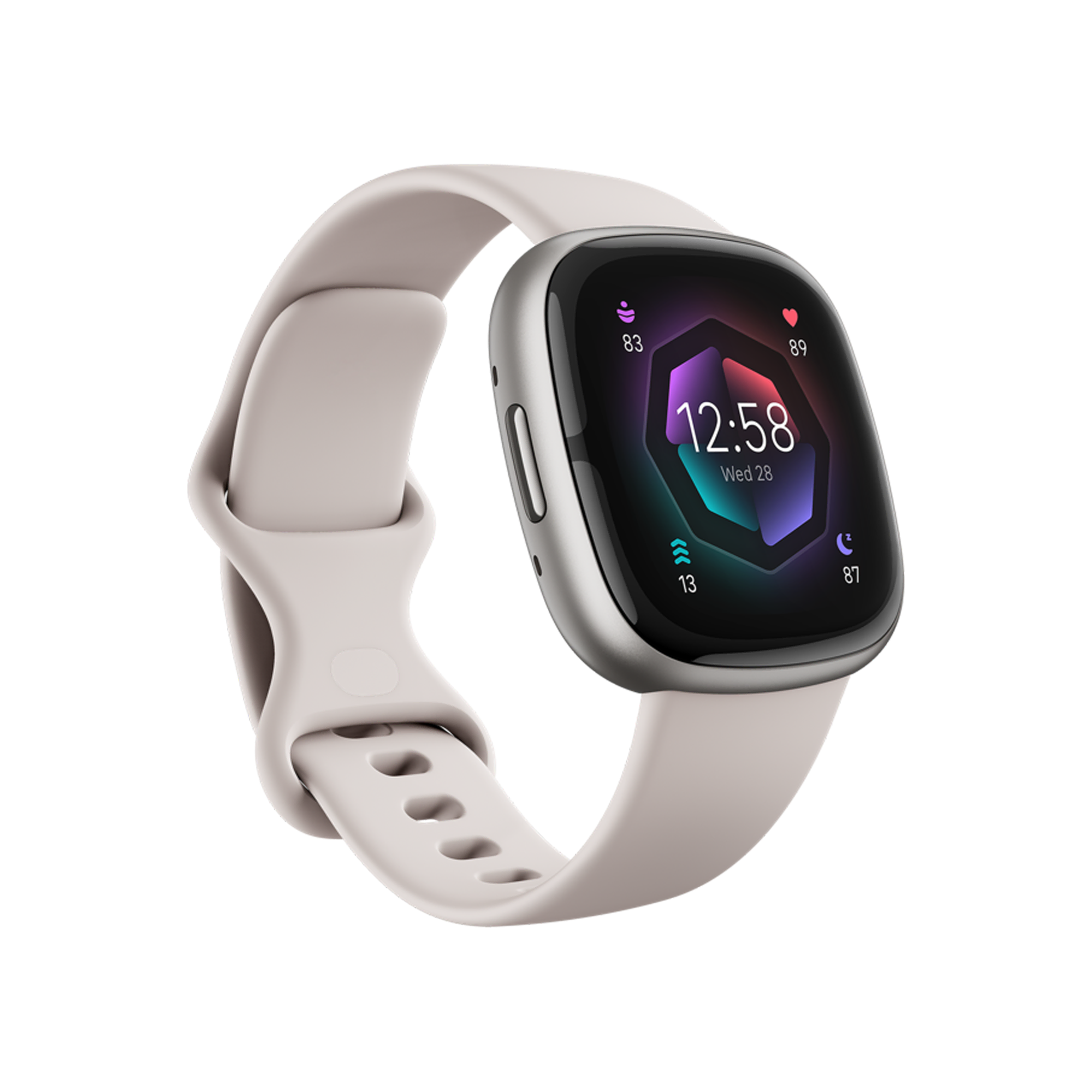 Fitbit Sense 2 Platinyum/Ay Beyazı Akıllı Bileklik