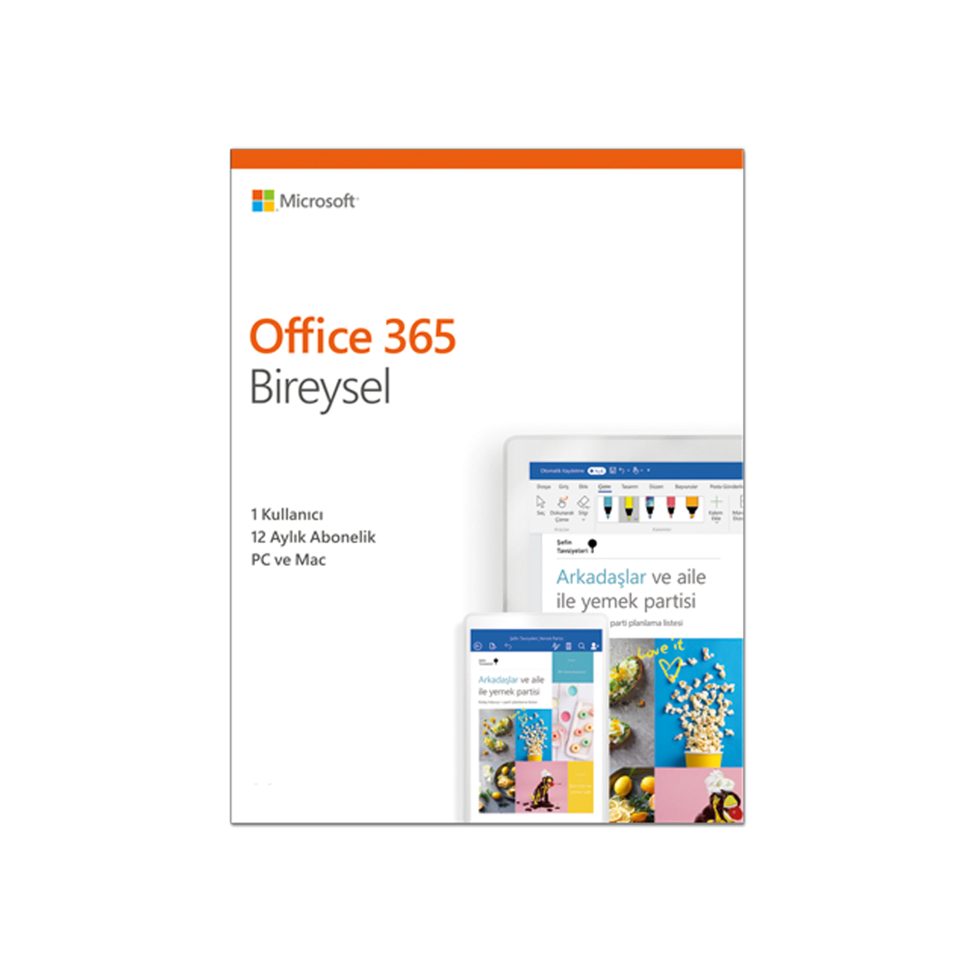 Microsoft 365 Bireysel Türkçe Yeni Bilgisayar Çevre Birimleri