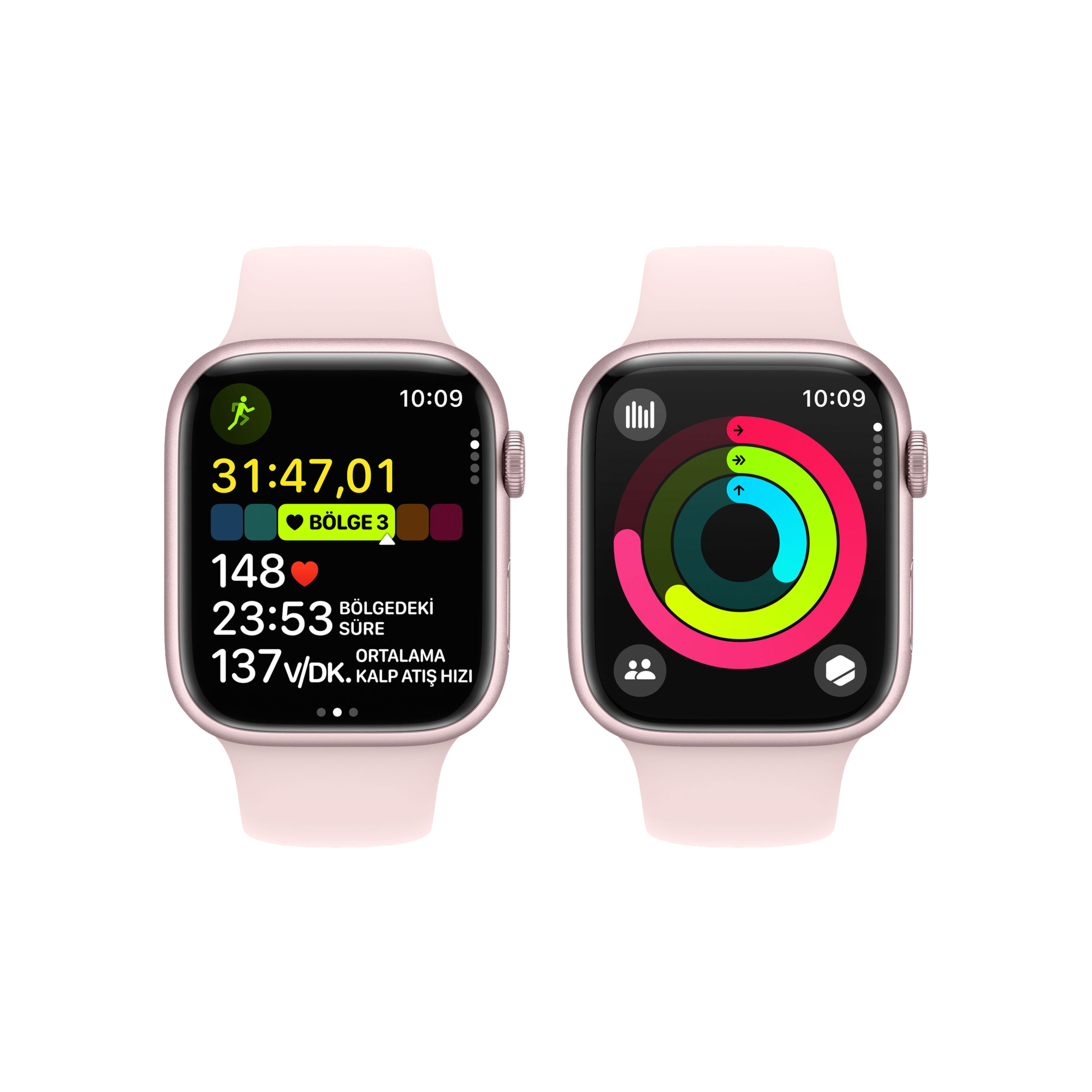 Apple Watch S9  41mm Pembe SB - M/L Akıllı Saat