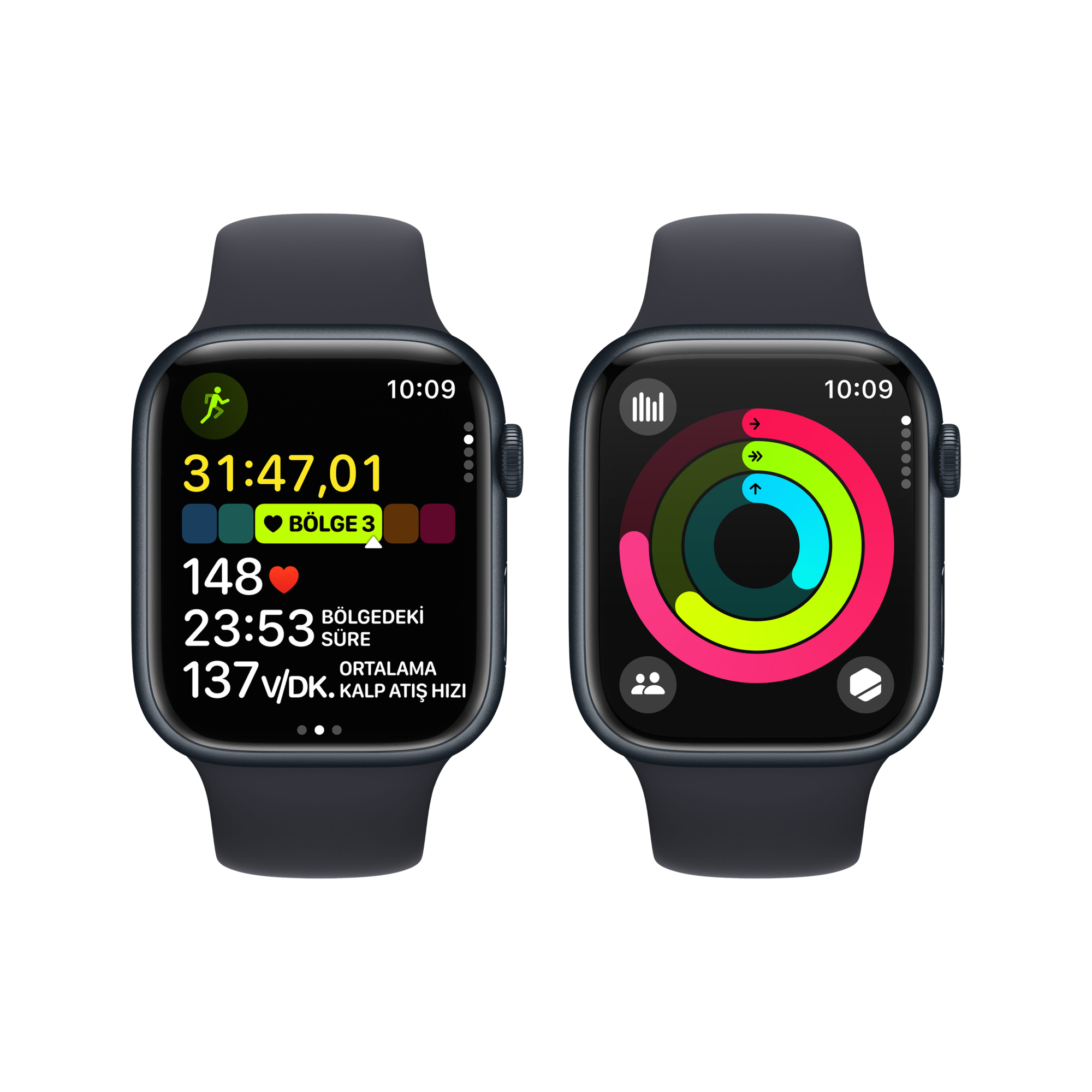 Apple Watch S9 45mm Gece Yarıs SB-S/M Akıllı Saat