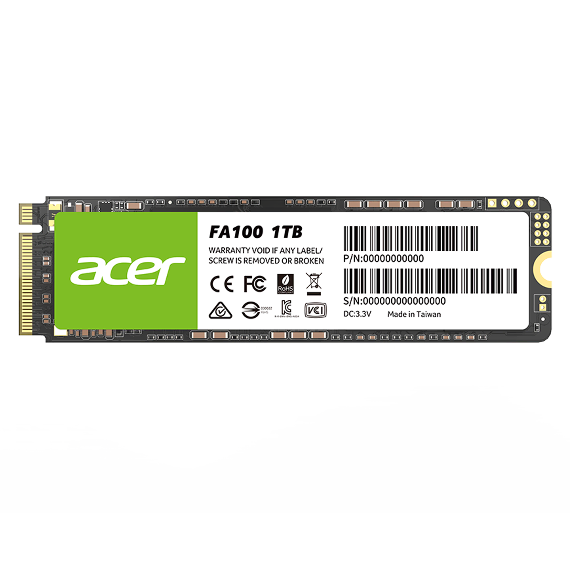 Acer FA100 PCIe NVMe 1TB Bilgisayar Çevre Birimleri