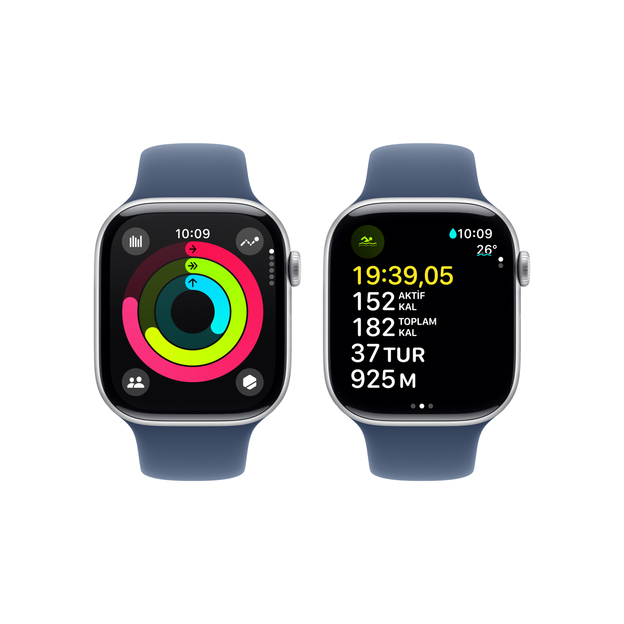 Apple Watch 10 GPS 46mm Gümüş SB-S/M Akıllı Saat