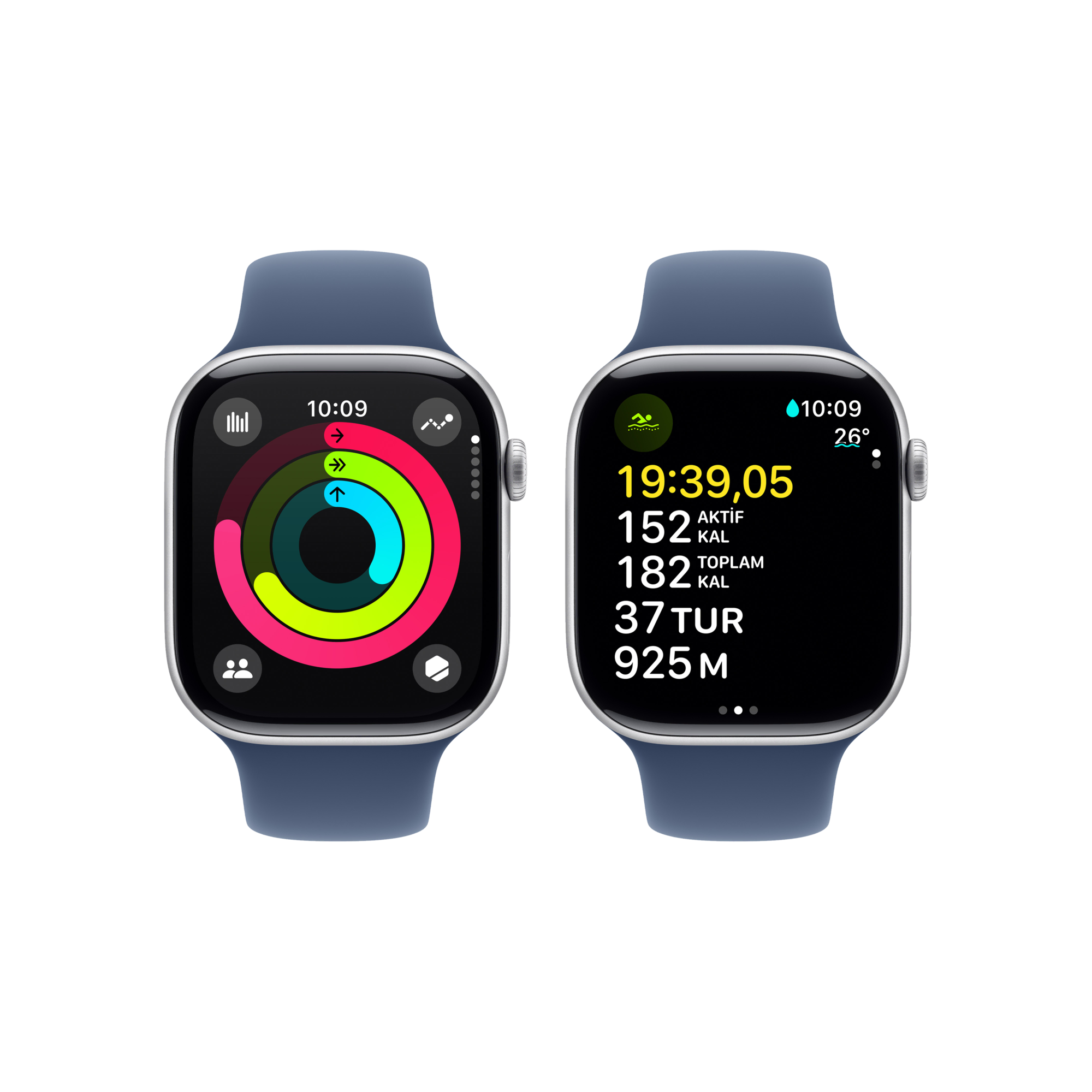 Apple Watch 10 GPS 46mm Gümüş SB-M/L Akıllı Saat