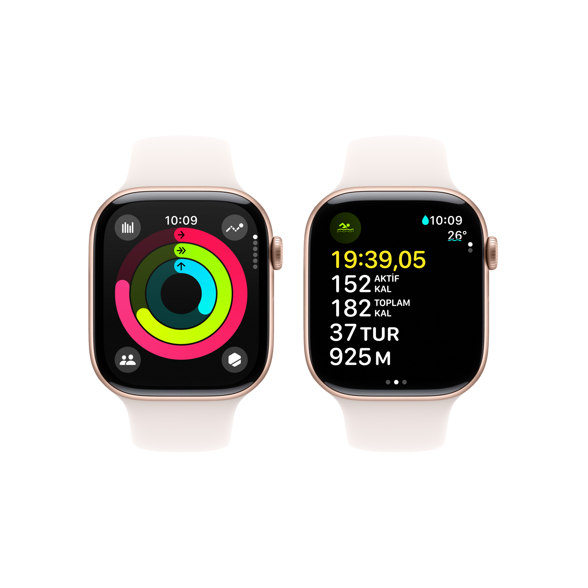 Apple Watch 10 GPS 46mm Altın S. SB-M/L Akıllı Saat