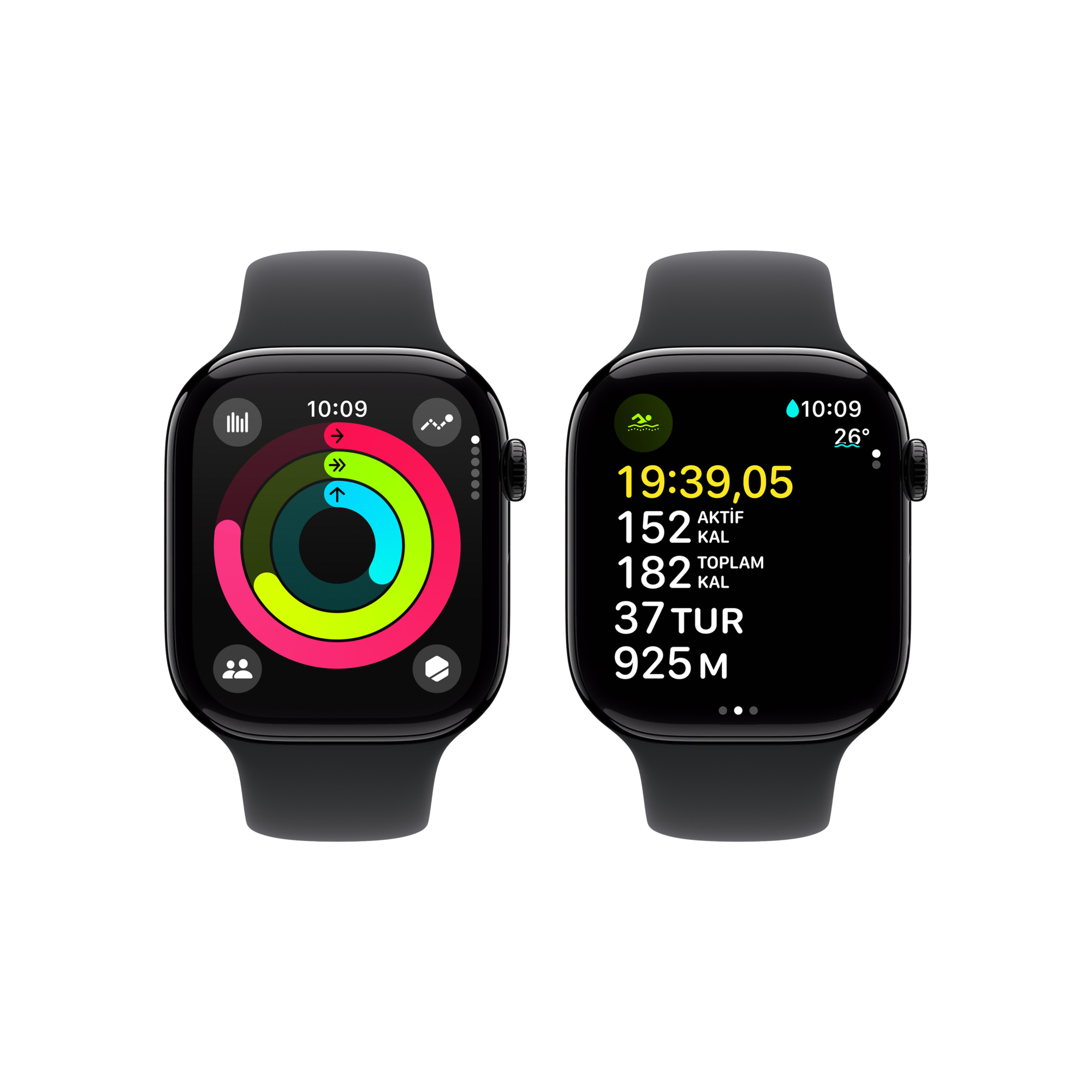 Apple Watch 10 GPS 42mm Siyah SB-S/M Akıllı Saat