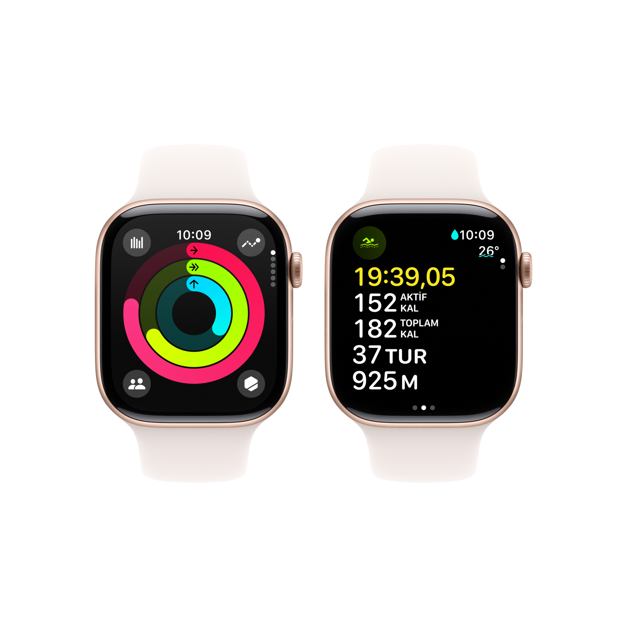 Apple Watch 10 GPS 42mm Altın S. SB-S/M Akıllı Saat